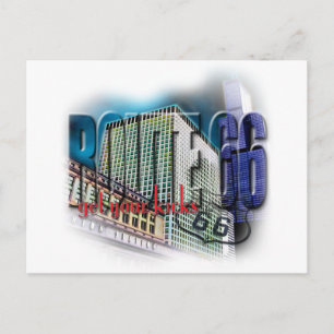 Gewerkschafts-Station - Weg 66 - Chicago Postkarte