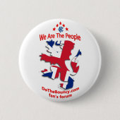 Gewerkschaftslöwe DTB Förster-Abzeichen WATP Button (Vorderseite)