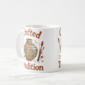 Gewerkte Tradition Kulturkeramikdesign Kaffeetasse (Vorderseite Links)