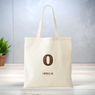 Gewerkter Western-Leder-Initial-Monogramm O Tragetasche