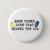 Gewesen dort… button (Vorderseite)