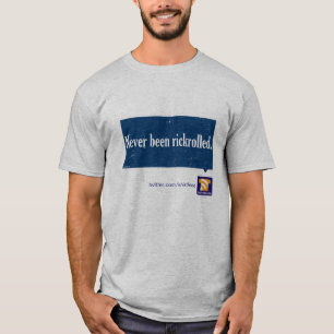 "Gewesen nie rickrolled" T-Shirt