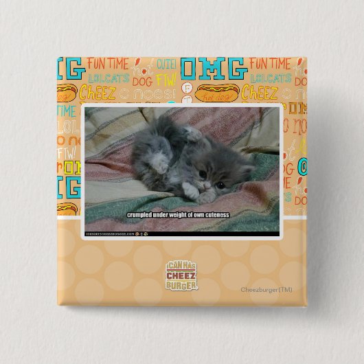 Gewicht eigener Niedlichkeit Button (Vorderseite)