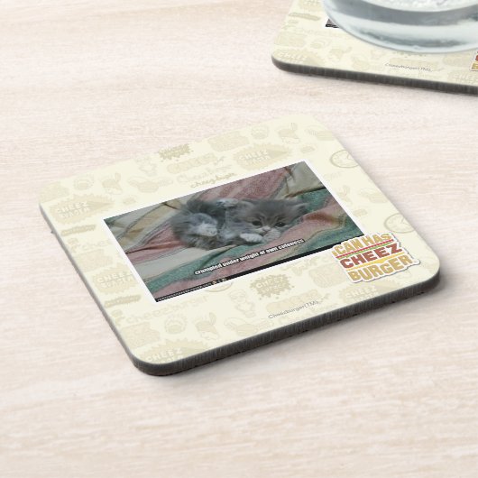 Gewicht eigener Niedlichkeit Getränkeuntersetzer (Linke Seite)