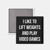 Gewicht heben und Videospiele wiedergeben - Gaming Magnet (Vorderseite/Rückseite)