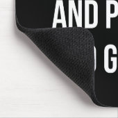 Gewicht heben und Videospiele wiedergeben - Gaming Mousepad (Ecke)