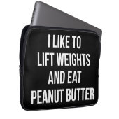 Gewicht und Butter für Erdnüsse - Gebäude Laptopschutzhülle (Vorne Rechts)