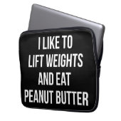 Gewicht und Butter für Erdnüsse - Gebäude Laptopschutzhülle (Vorderseite Links)