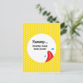 Gewicht und Gesundheit bewusst Postkarte (Stehend Vorderseite)