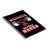 Gewicht vor Datum | Motivierend Schulungsangebot Notizblock (Rechte Seite)