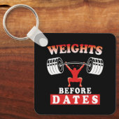 Gewicht vor Datum | Motivierend Schulungsangebot Schlüsselanhänger (Vorderseite)