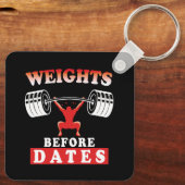 Gewicht vor Datum | Motivierend Schulungsangebot Schlüsselanhänger (Rückseite)