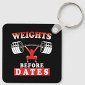 Gewicht vor Datum | Motivierend Schulungsangebot Schlüsselanhänger (Rückseite)