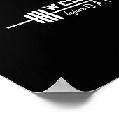 Gewicht vor Datum Poster (Ecke)