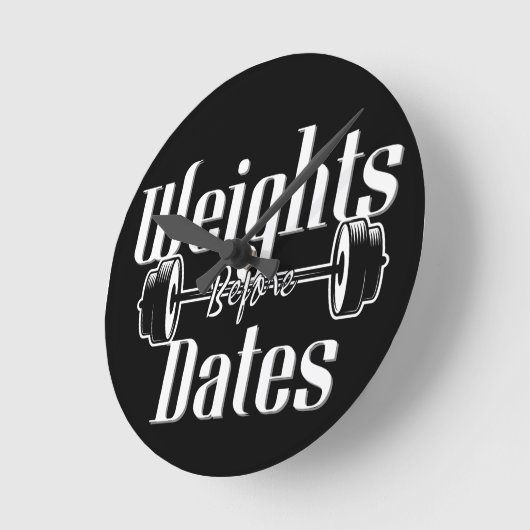Gewicht vor Datum Runde Wanduhr (Winkel)