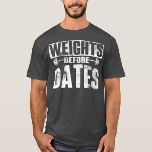 Gewicht vor dem Datum Anheben der Cardio-Übung Gew T-Shirt