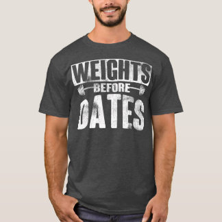 Gewicht vor dem Datum Anheben der Cardio-Übung Gew T-Shirt