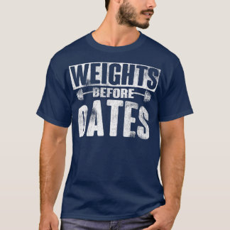Gewicht vor dem Datum Anheben der Cardio-Übung Gew T-Shirt