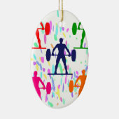 GEWICHTBELEUCHTUNG KERAMIK ORNAMENT (Rechts)