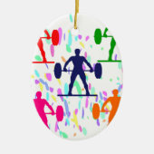 GEWICHTBELEUCHTUNG KERAMIK ORNAMENT (Vorne)