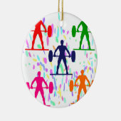 GEWICHTBELEUCHTUNG KERAMIKORNAMENT (Rechts)