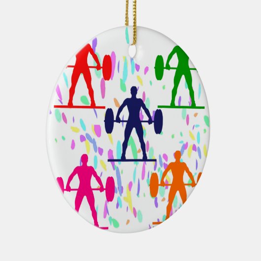 GEWICHTBELEUCHTUNG KERAMIKORNAMENT (Rechts)