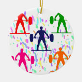 GEWICHTBELEUCHTUNG KERAMIKORNAMENT (Vorne)