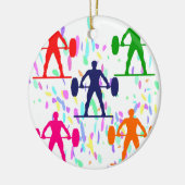 GEWICHTBELEUCHTUNG KERAMIKORNAMENT (Links)