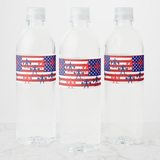 GEWICHTBELEUCHTUNG WASSERFLASCHENETIKETT (Flaschen)