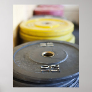 Gewichte bei Gym, Newport Beach, Orange Landkreis, Poster