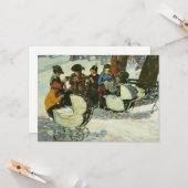 Gewichte für die Soldaten | George Luks Karte (Vorderseite/Rückseite Beispiel)