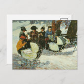 Gewichte für die Soldaten | George Luks Postkarte (Vorne/Hinten)