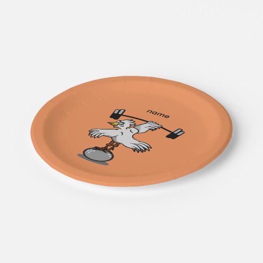 Gewichte für Hühner Pappteller (Schrägansicht)