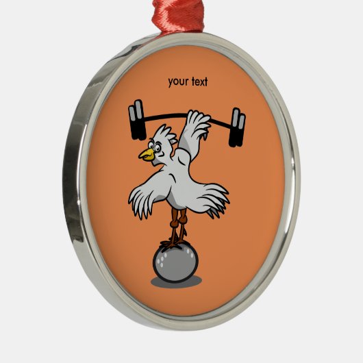 Gewichte für Hühner Silbernes Ornament (Rechts)