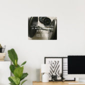 Gewichte heben ist stärkend poster (Heimbüro)