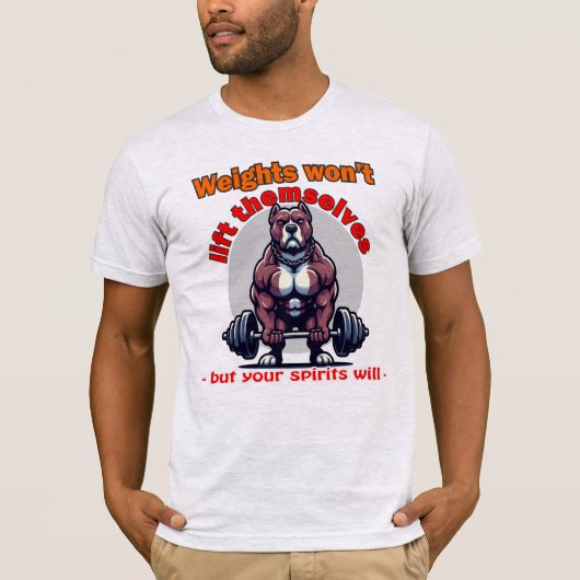 Gewichte heben sich nicht T-Shirt (Vorderseite)