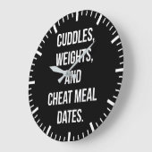 Gewichte, Kuddel, Cheat Meal Dates - Neuartiger Fi Große Wanduhr (Winkel)