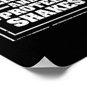 Gewichte und Eiweißschüttelfrost Funny Fitness Poster (Ecke)