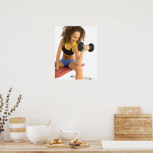 Gewichte von Frauen Poster (Küche)