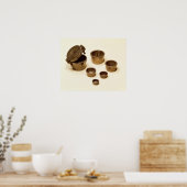 Gewichte von Händlern und Apothekern Poster (Küche)