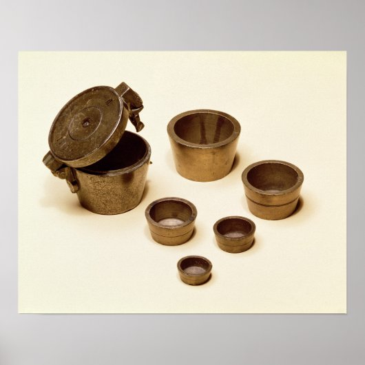 Gewichte von Händlern und Apothekern Poster (Vorne)