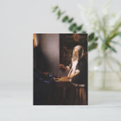 Gewichte von Johannes Vermeer Postkarte (Stehend Vorderseite)