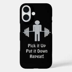 Gewichtheben Barbell Fitness Gym Personal Trainer iPhone 16 Hülle