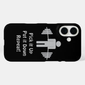 Gewichtheben Barbell Fitness Gym Personal Trainer Case-Mate iPhone Hülle (Rückseite (Horizontal))
