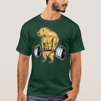 Gewichtheben Capybara Bodybuilding Fitness Gym Wo T-Shirt