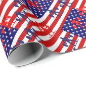 Gewichtheben Geschenkpapier (Rolleneckpunkt)