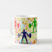 Gewichtheben kaffeetasse (Vorderseite Links)