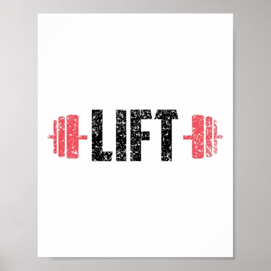 Gewichtheben Krafttraining Fitnessstudio Training Poster (Vorne)