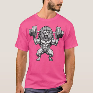 Gewichtheben Löwe Bodybuilding Fitness Gym Bestie T-Shirt