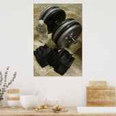 Gewichtheben und Sport-Gym-Poster Poster (Küche)